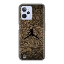 Чехлы для Realme C31 - с картинкой JORDAN (AlphaPrint) (Logo Jordan)