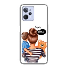 Чехол с печатью для Realme C31 - (Мама с ребенком) (AlphaPrint) (Мама с сыном)