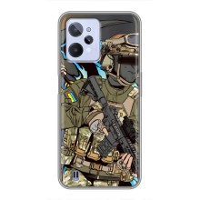 Чехлы с картинкой ЗСУ для Realme C31 (AlphaPrint) (Воин ВСУ)