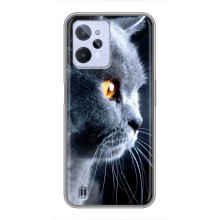 Чехлы с Котиками для Realme C31 (VPrint) (Серый Кот)