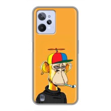 Чехлы с Обезьянами NFT для Realme C31 (AlphaPrint) (Скучающая Обезьяна NFT)