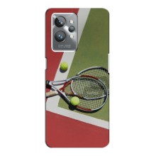 Чехлы с принтом Спортивная тематика для Realme C31 (Ракетки теннис)