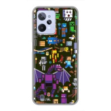 Чехол Майнкрафт на Realme C31 (AlphaPrint) Minecraft (Коллаж Майнкрафт)