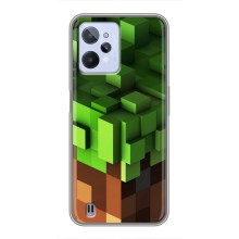 Чехол Майнкрафт на Realme C31 (AlphaPrint) Minecraft (текстура Майнкрафт)