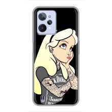 Чехол с печатью для Realme C31 - (Мода) (AlphaPrint) (Девочка в тату)