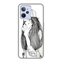 Чехол с печатью для Realme C31 - (Мода) (AlphaPrint) (Фото девочки)