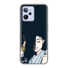 Чехол с печатью для Realme C31 - (Мода) (AlphaPrint) (Красивая девочка)