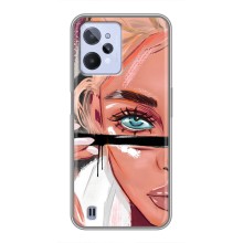 Чехол с печатью для Realme C31 - (Мода) (AlphaPrint) (Макияж)