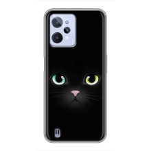 Чохол на тематику: Коти для Realme C31 (Чорний Котик)