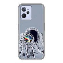 Чехол NASA для Realme C31 (AlphaPrint) (Космонавт фото)