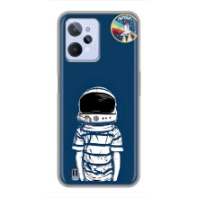 Чехол NASA для Realme C31 (AlphaPrint) (Мальчик в шлеме)