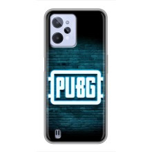 Чехол PUBG для Реалми С31 (AlphaPrint) (Лого PUBG)