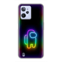 Чехол Амонг Ас для Realme C31 (AlphaPrint) (Яркий скин)