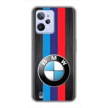 Чехол для Реалми С31 - с принтом БМВ (AlphaPrint) (Лого BMW)