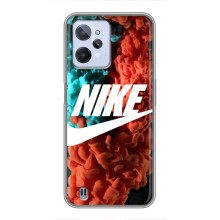 Чехол для Realme C31 - с принтом Найк (AlphaPrint) (Дымчатый найк)