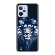 Чехол со Львом для Realme C31 (VPrint) (Синий Лев)