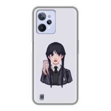 Чехлы Венсдей на Realme C31 Уэнсдей (AlphaPrint) (Уэнздей и Вещь)