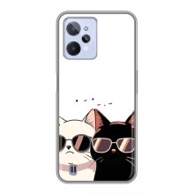 Чехол с рисунком кот на Realme C31 (Коты в очках)