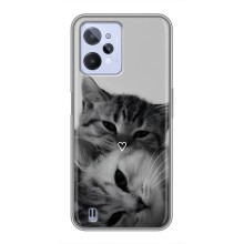 Чехол с рисунком кот на Realme C31 (Пара котов)