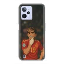 Чехол с футболистом Ламин Ямаль Realme C31 (Ямаль аниме)