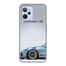 Чохол з авто Порше для Realme C31 – Блакитний Порше