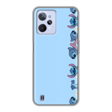 Чехол с принтом Стич на Realme C31 (Стич фон)