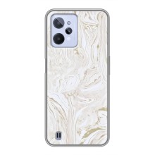 Мраморний чехол на Realme C31 (VPrint) (Білий мрамор)