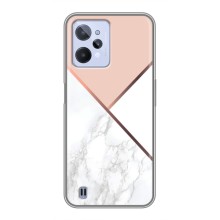 Мраморний чехол на Realme C31 (VPrint) (Тройний мрамор)