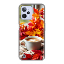 Чехол с уникальным дизайном «Осень с кофе» для Realme C31