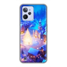 Рождественские Чехлы для Realme C31 (VPrint) (Рождественский город)