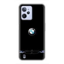 Силіконовий бампер з картинкою машини на Realme C31 (Чорний BMW)