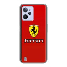 Силіконовий бампер з картинкою машини на Realme C31 (Ferrari Logo)