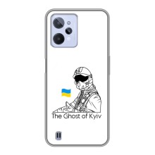 Защитные чехлы (Призрак Киева) для Realme C31 (AlphaPrint) (Летчик Киева)