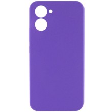Чехол Silicone Cover Lakshmi Full Camera (AAA) для Realme C33 – Фиолетовый