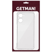 TPU чехол GETMAN Ease logo усиленные углы Full Camera для Realme C33 – Бесцветный (прозрачный)