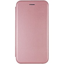 Кожаный чехол-книжка Classy для Realme C33 – Rose Gold