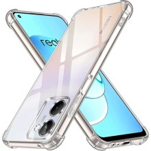 TPU чехол GETMAN Ease logo усиленные углы Full Camera для Realme C33 – Прозрачный