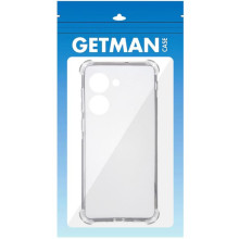 TPU чохол GETMAN Ease logo посилені кути Full Camera для Realme C33 – Прозорий