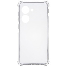 TPU чохол GETMAN Ease logo посилені кути Full Camera для Realme C33 – Прозорий