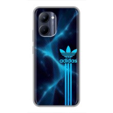 Чохли Адидас для Realme C33 (AlphaPrint) (Синій Адідас)