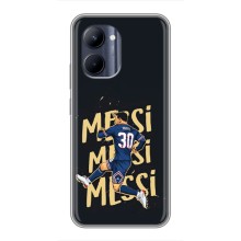 Чехлы для Realme C33 (Leo чемпион) (AlphaPrint) (Messi ПСЖ)