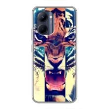 Чехлы с изображением разных животных для Realme C33 (Яркий Тигр)