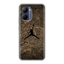 Чохли для Realme C33 - з картинкою JORDAN (AlphaPrint) (Logo Jordan)