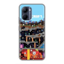 Чохол Майнкрафт на Realme C33 (AlphaPrint) Minecraft (фон Minecraft)