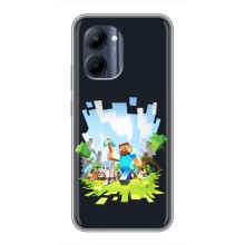 Чохол Майнкрафт на Realme C33 (AlphaPrint) Minecraft (персонажі Minecraft)