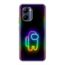 Чохли Амонг Ас для Realme C33 (AlphaPrint) (Яскравий скін)