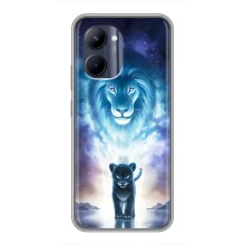 Чохол з картинкою ЛЕВ для Realme C33 (VPrint) (Маленький лев)