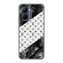 Чехол Стиль Louis Vuitton на Realme C33 (LV на белом)