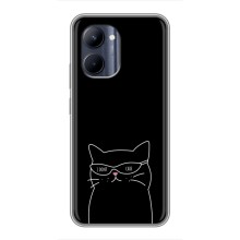 Чохол з малюнком кіт на Realme C33 (Байдужий кіт)