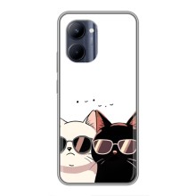 Чохол з малюнком кіт на Realme C33 (Коти в окулярах)